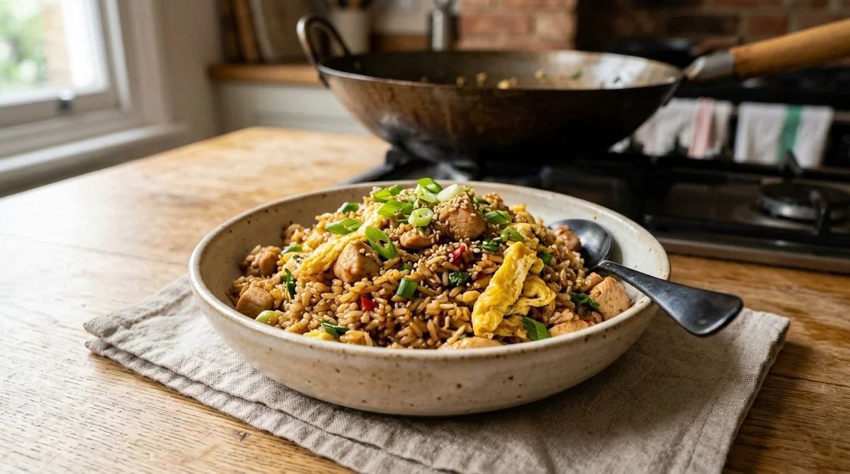 Foto referencial de Arroz chaufa (arroz frito peruano)