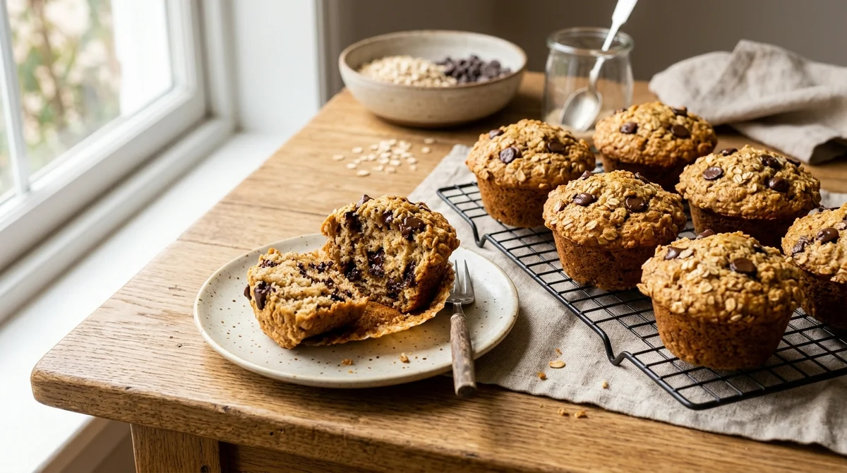 Foto referencial de Muffins de avena y yogur griego